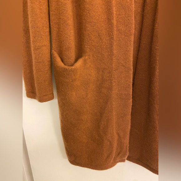 Jenni Kayne Cashmere Open Cardigan Brown Size XS - Picture 5 of 7